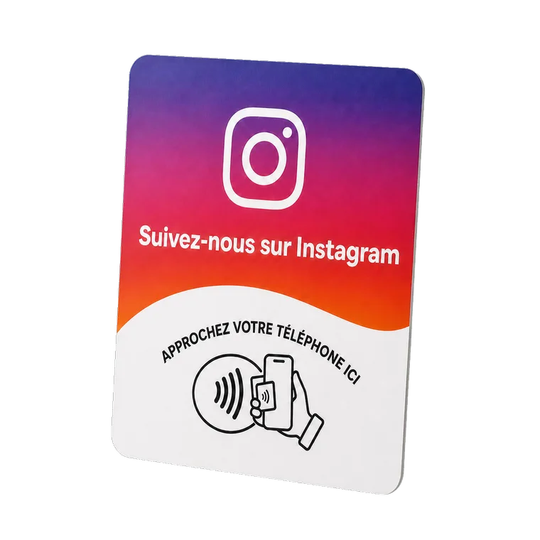 Carte NFC Instagram