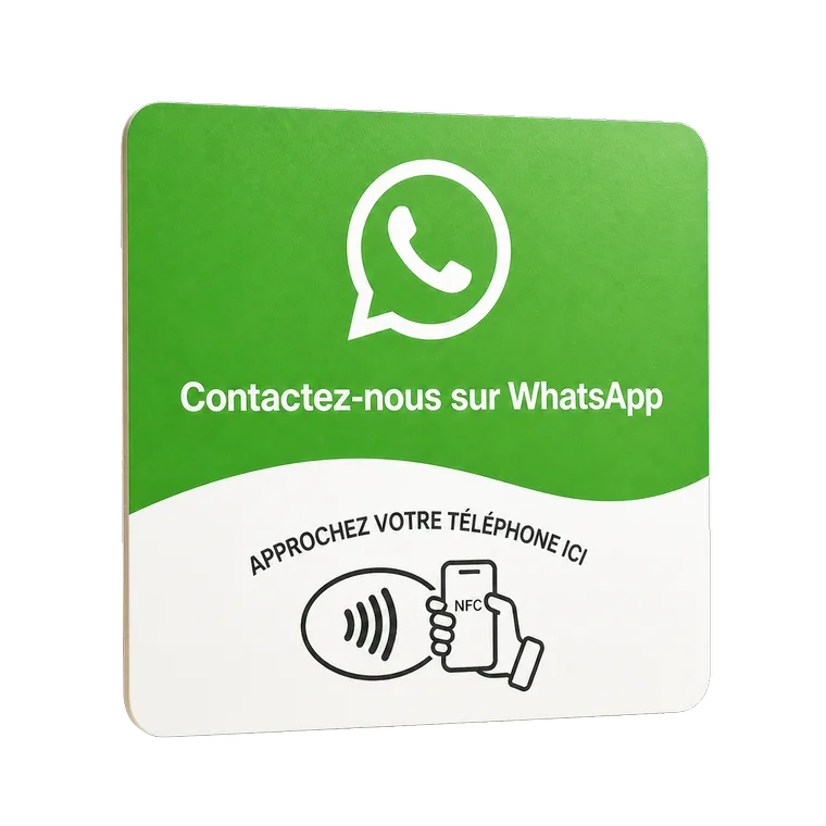 Carte NFC WhatsApp